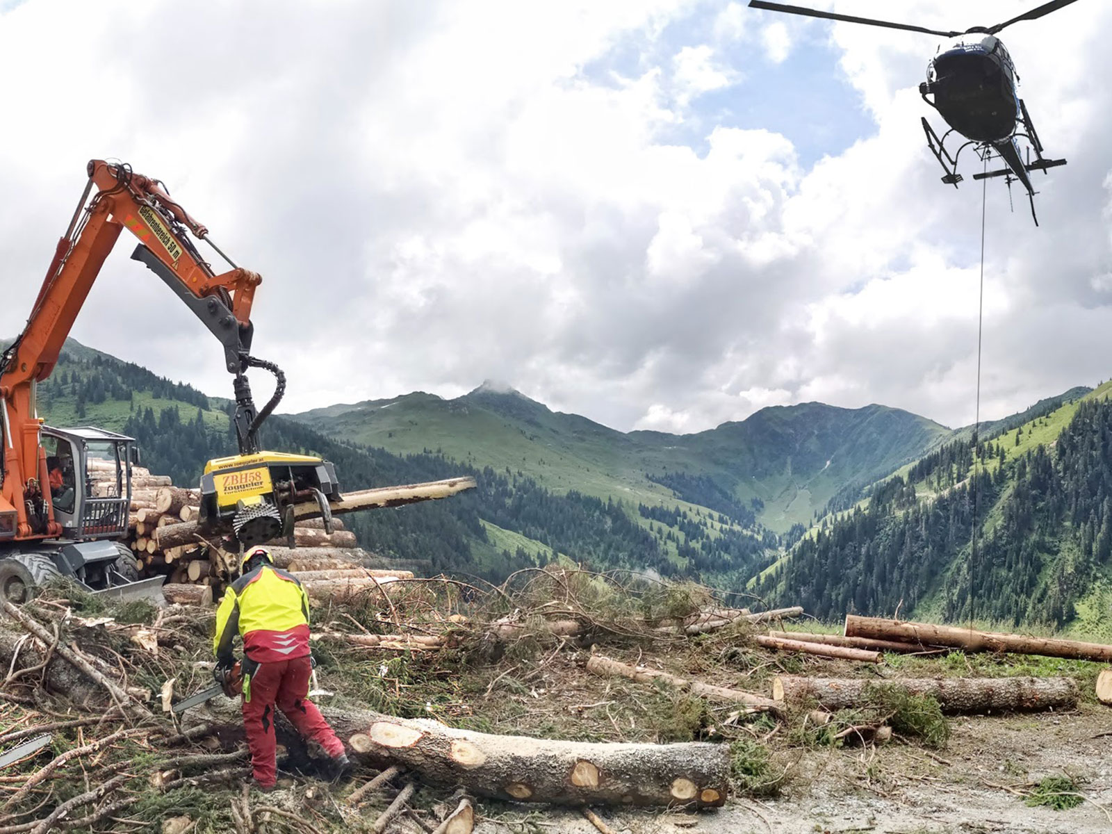 Logging Hubschrauber